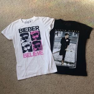 Bundle of 2 Justin Bieber shirts